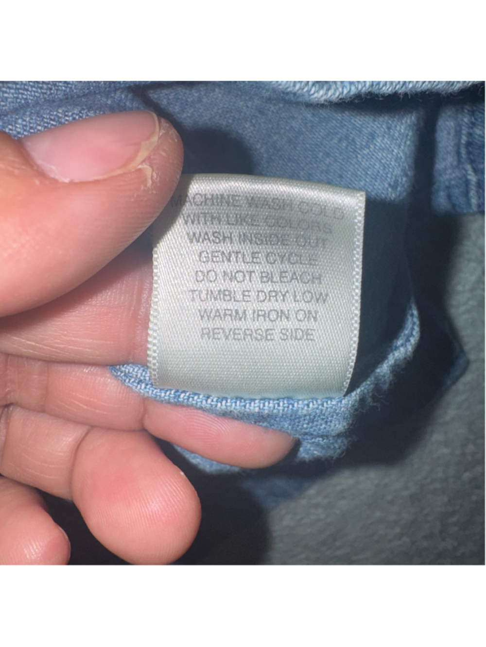 Vintage Christopher & Banks Denim School-Themed Embroidered Vest Sz L Blue Y2K - Picture 10 of 10